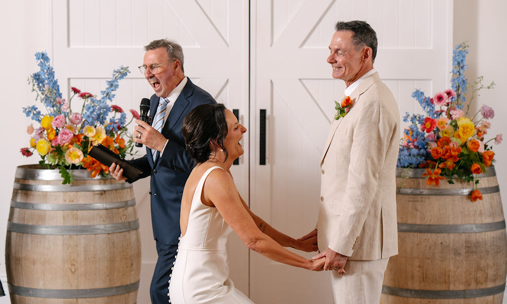 Laughter in Wedding Ceremony with Mike